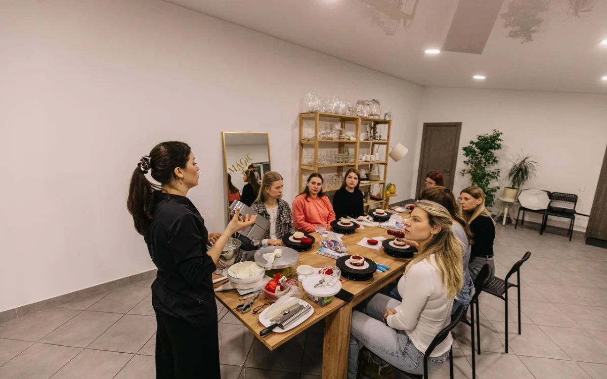Кондитерська практика під час заняття